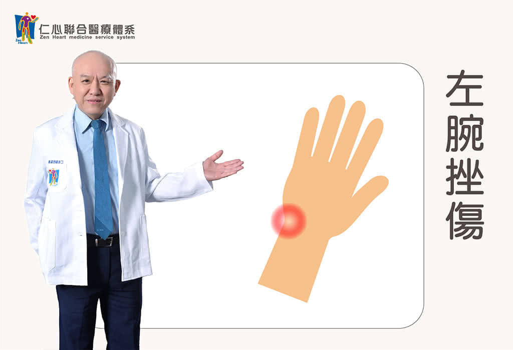 左腕挫傷