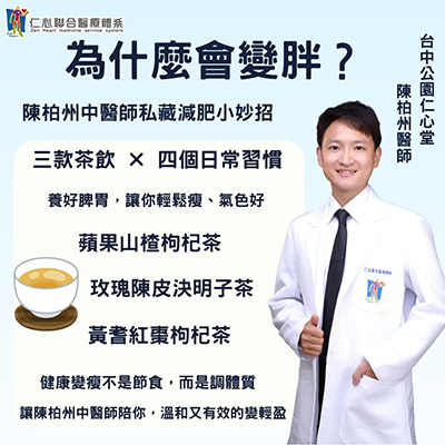 陳柏州中醫師減肥養生大秘笈!三款茶飲讓你排油解膩容易瘦!